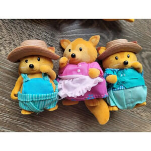 Li'l Woodzeez Fox Family Set of 3 figurines‎ doll house toys